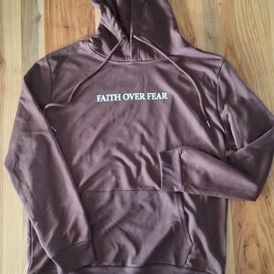 Brown Faith Over Fear Hoodie